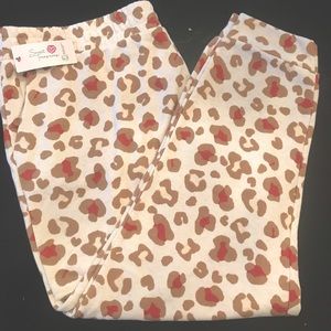 Brand new secret treasure cheetah set, top and bottom.